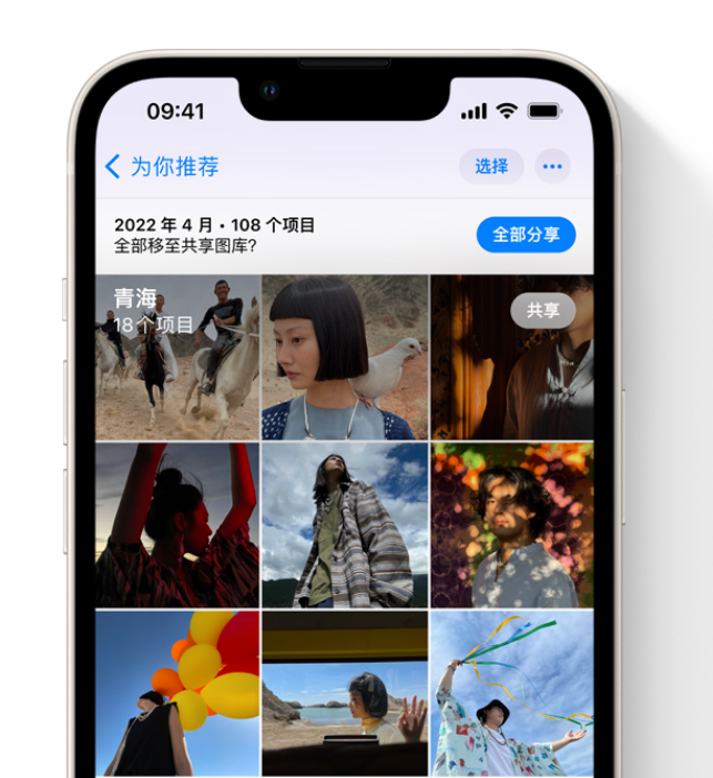 临河苹果维修网点分享在 iPhone 上使用共享图库 