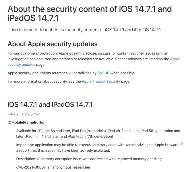 临河苹果手机维修分享iOS 14.7.1 正式版更新内容及升级方法 